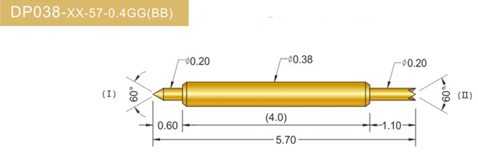 038雙頭探針、雙向探針探針、BGA雙頭探針、雙向彈簧探針、雙頭探針圖片